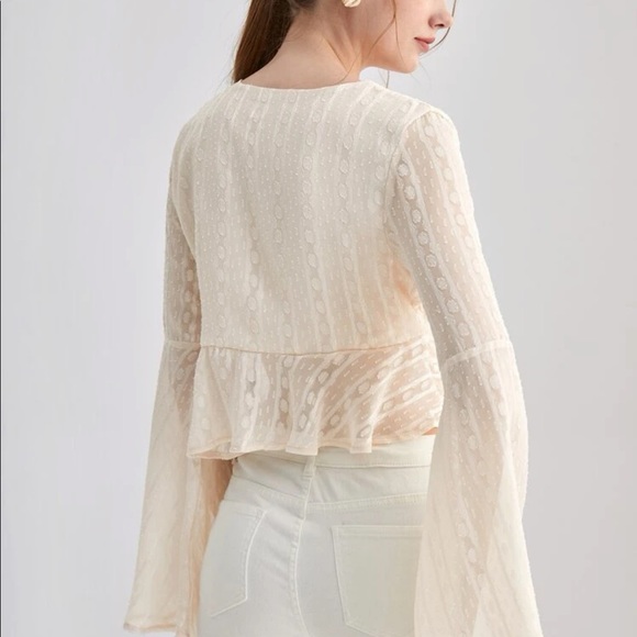 NWOT Peplum Top - Picture 2 of 4